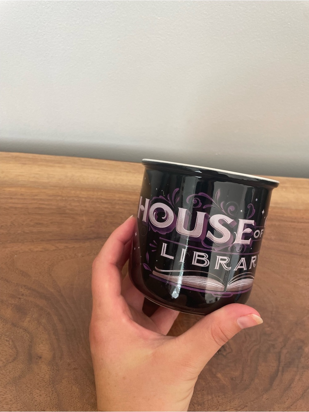 ACOTAR House of Wind Library Black & Purple Ceramic Coffee Mug